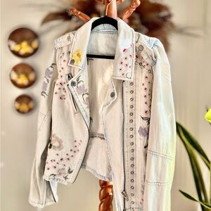 vintage given kale embroidery jacket